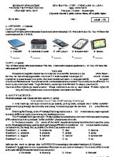 Đề kiểm tra 1 tiết lần 4 môn Tiếng Anh Lớp 10 - Mã đề 178 - Năm học 2018-2019 - Trường THPT Trần Văn Ơn